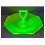 M3 - Awesome Uranium Glass Serving Platter