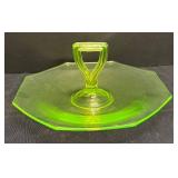M3 - Awesome Uranium Glass Serving Platter