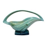 N1 - Roseville Wincraft Handled Basket - Art Pottery