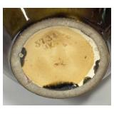 N1 - Vintage Landscape Vase - Brown Glaze with Scenic Transfer