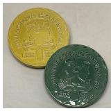 M3 - Two Red Wing Minnesota Centennial Trivets