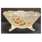 Lancaster Paty Kay Satin Crystal Footed Bowl