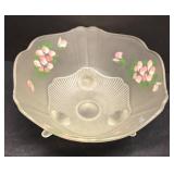 Lancaster Paty Kay Satin Crystal Footed Bowl