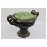 Urn with Handles N2089-TAP - Vintage Rustic Metal Decor 10' x 15'