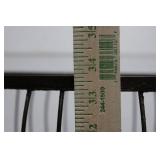 Plant Stand - Vintage Wrought Iron 2-Tier with Circular Wire Baskets 34'tall