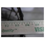 Plant Stand - Vintage Wrought Iron 2-Tier with Circular Wire Baskets 34'tall