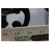 Iron Cast Garden Urns - Lattice Pattern, Pair with Removable Ivy Leaves 17' x 16'