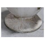 Pair of Greek-Key Urn Planters with Grapevine Relief Concrete 16' x 14'