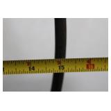 3-Piece Wrought Iron Teardrop Plant Stakes with Amber Glass Orbs 38.5' x 16'