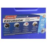 Coleman Excursion 30-Quart Cooler Blue with Cup Holders