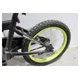 Ninja Turtles TMNT Kids Bike 16in - Black w/ Lime Green Rims