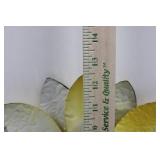 Sunflower Wall Decor Set - 3-Panel Triptych, Wire Panels & Dome Vase & Wallet