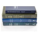 Bible Set - NIV, NKJV & The Living Bible (Lot of 4)