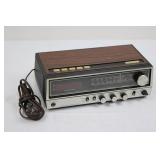 JC Penney 680-3816 AM/FM Stereo Clock Radio - Simulated Wood Grain