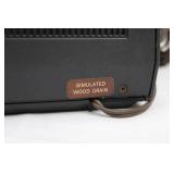 JC Penney 680-3816 AM/FM Stereo Clock Radio - Simulated Wood Grain