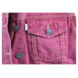 Levi's Jeans for Women Vest - Red Denim, Sleeveless, Button Front