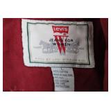 Levi's Jeans for Women Vest - Red Denim, Sleeveless, Button Front