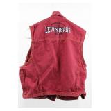 Levi's Jeans for Women Vest - Red Denim, Sleeveless, Button Front