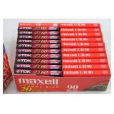 Maxell UR90 90-Min VHS Tapes 20-Pack - JVC SX120 120-Min VHS Tapes 4-Pack - Maxell 6-Hour Standard
