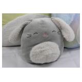 Squishmallows 3-Pack Plush Set - Yellow Chick, Grey Bunny & Pastel Rainbow Bunny