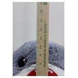 Assorted Plush Toys - Dinosaur, Shark, Tiger & Frog (Lot of 4)