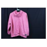 Adidas Pink Hoodie Leopard Print 3-Stripes Logo UK L / US L