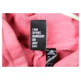 Adidas Pink Hoodie Leopard Print 3-Stripes Logo UK L / US L