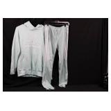 Adidas Mint Green Tracksuit Hoodie & Pants - Size UK L / US L