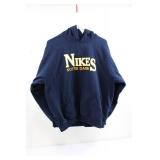 Notre Dame Hoodie Navy Pullover with Front Kangaroo Pocket Size L