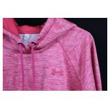 Under Armour Pink Heather Hoodie - Drawstring Hood & Kangaroo Pocket