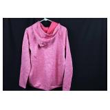 Under Armour Pink Heather Hoodie - Drawstring Hood & Kangaroo Pocket