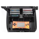 Nintendo Game Boy Micro in Case with 6 Game Boy Advance Cartridges