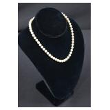 Mikimoto Akoya Pearl Necklace - Cream White 7-8mm Beads with Box Clasp
