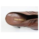 Enzo Angiolini Brown Leather Ankle Boots - Size 6 1/2 M