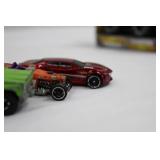 Hot Wheels Die-Cast Vehicle Set - Monster Truck, Cars & Motorcycle