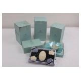 PartyLite LD51I Light Illusion LED Pillar Candle - 5 in (12 cm) 4-Pack and soaps