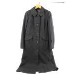 apostrophe Black Wool Coat - Size S (4-5) Button-Front Long Coat