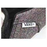 Vans Kids Floral Slip-On & Glitter Slip-On & Blue Checkerboard Lace-Ups - 3-Pair Sneaker Bundle