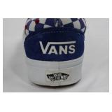 Vans Kids Floral Slip-On & Glitter Slip-On & Blue Checkerboard Lace-Ups - 3-Pair Sneaker Bundle