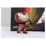 Marvel Groot Portrait Poster 19x13 - Iron Man & Captain America Funko Bobbleheads & Mini Keychain