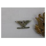 US Eagle Insignia Set - Great Seal Crest, FCL Medal & Eagle Lapel Pin