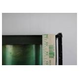 Pair of Verdigris Patina Metal Wall Panels with Curved Cutouts - Each 36' x 13'