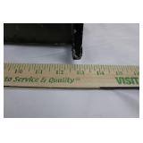 Pair of Verdigris Patina Metal Wall Panels with Curved Cutouts - Each 36' x 13'