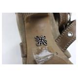 4-Pair Women's Shoes Lot - Size 7.5 (Sporto Boots, Aravon Wedges, Black Heels, Beaded Sandals)