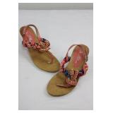 4-Pair Women's Shoes Lot - Size 7.5 (Sporto Boots, Aravon Wedges, Black Heels, Beaded Sandals)