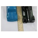 Avon Car-Shaped Empty Glass Perfume Bottles - Blue & Green (Set of 2)
