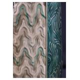 Elements 34in Blue Peacock Vase (Lot of 2)