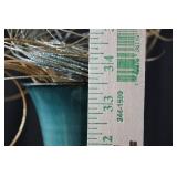 Elements 34in Blue Peacock Vase (Lot of 2)