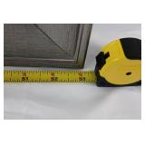 Rectangular Wall Mirror - Silver Textured Frame, 53in x 17in