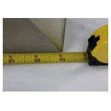 Rectangular Brushed-Silver Framed Wall Mirror - Contemporary Hallway Decor  53in x 17in